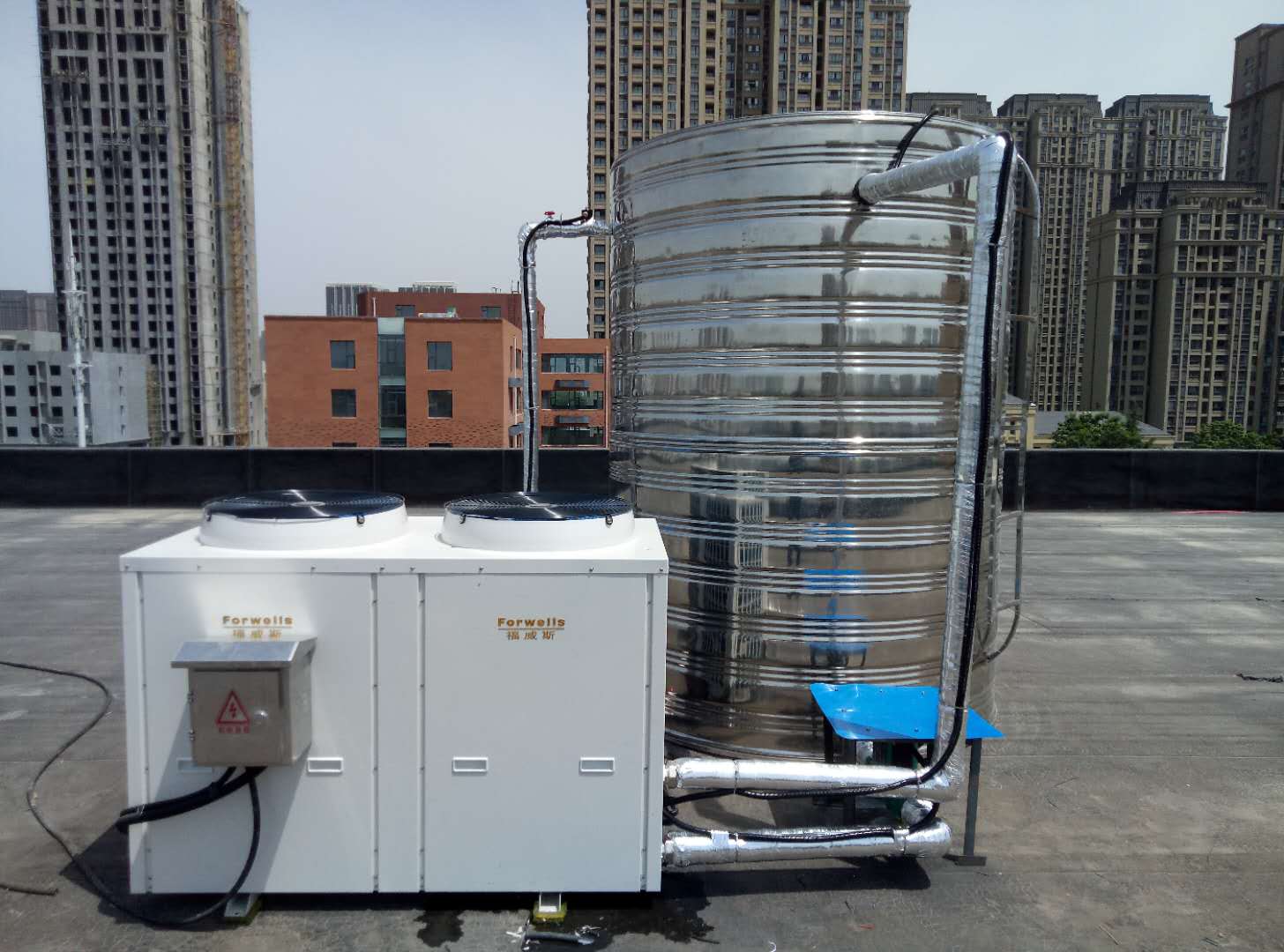 河南學(xué)校用空氣能熱水器，四季恒溫